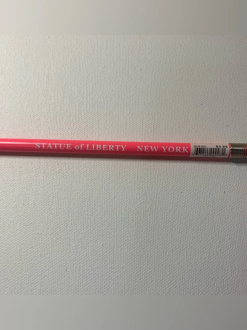Bundle of 2 Pink Statue of Liberty New York pencil with bear top